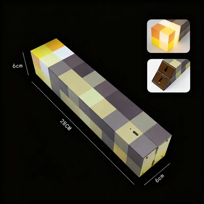 Upgraded Pixel Torch Night Light – USB Pluggable LED Wall Lamp | Handheld Flashlight for Kids Room, Holiday Party & Creative Home Decor,Christmas gift