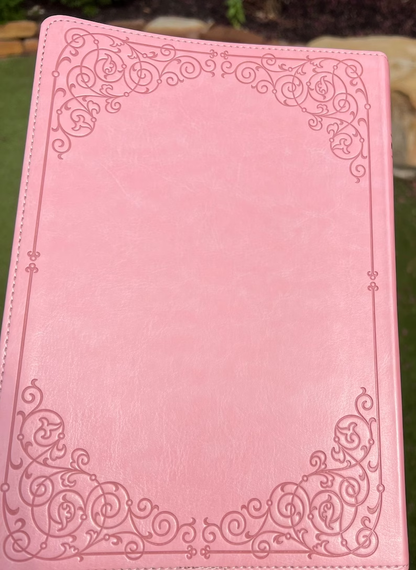 KJV Bible - Giant Print Full-Size Pink Faux Leather