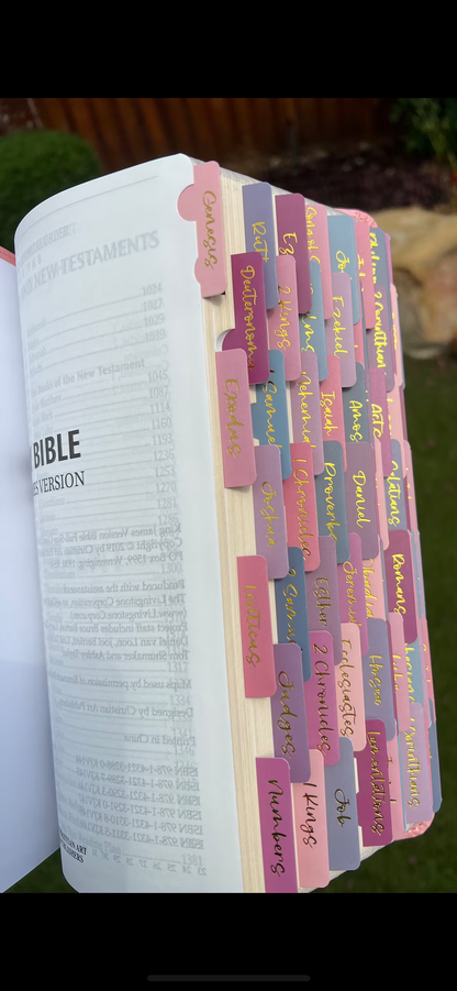 KJV Bible - Giant Print Full-Size Pink Faux Leather