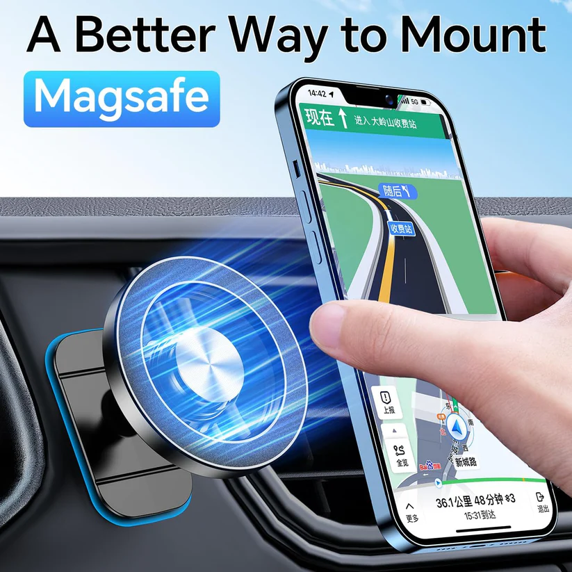 Never Drop Your Phone Again! 🚗✨for Magsafe Car Mount Magnetic Phone Holder for Car Phone Holder Mount Dash Mounted Holders Cell Phone Holders for Your Car Accessories for Women Men for iPhone 17 16 15 14