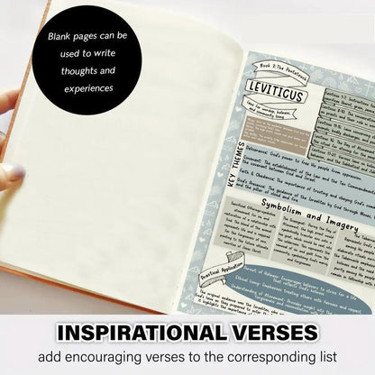 66-Page Leather Bible Study Guide & Daily Devotional Journal – A5 PU Notebook for Prayer, Faith Growth & Christian Study Groups