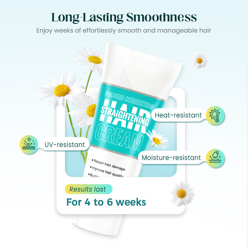 ✨ Silk & Keratin Hair Straightening Cream