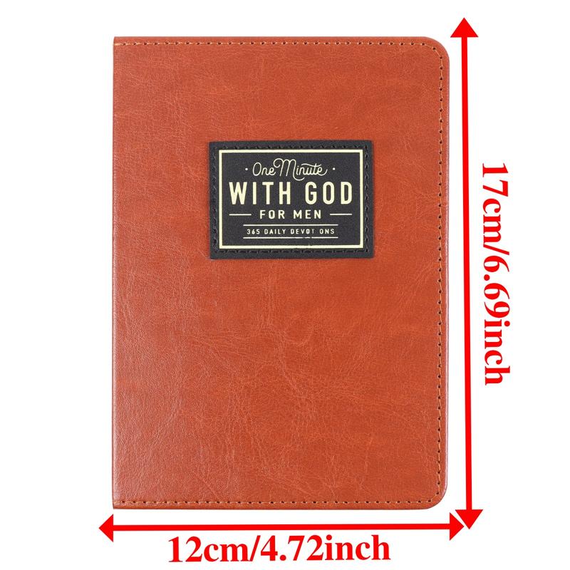 One Minute with God for Men – 365-Day Devotional Journal & Daily Reflections Book, Portable Christian Gift for Holidays & Birthdays