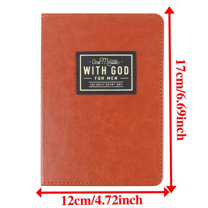 One Minute with God for Men – 365-Day Devotional Journal & Daily Reflections Book, Portable Christian Gift for Holidays & Birthdays