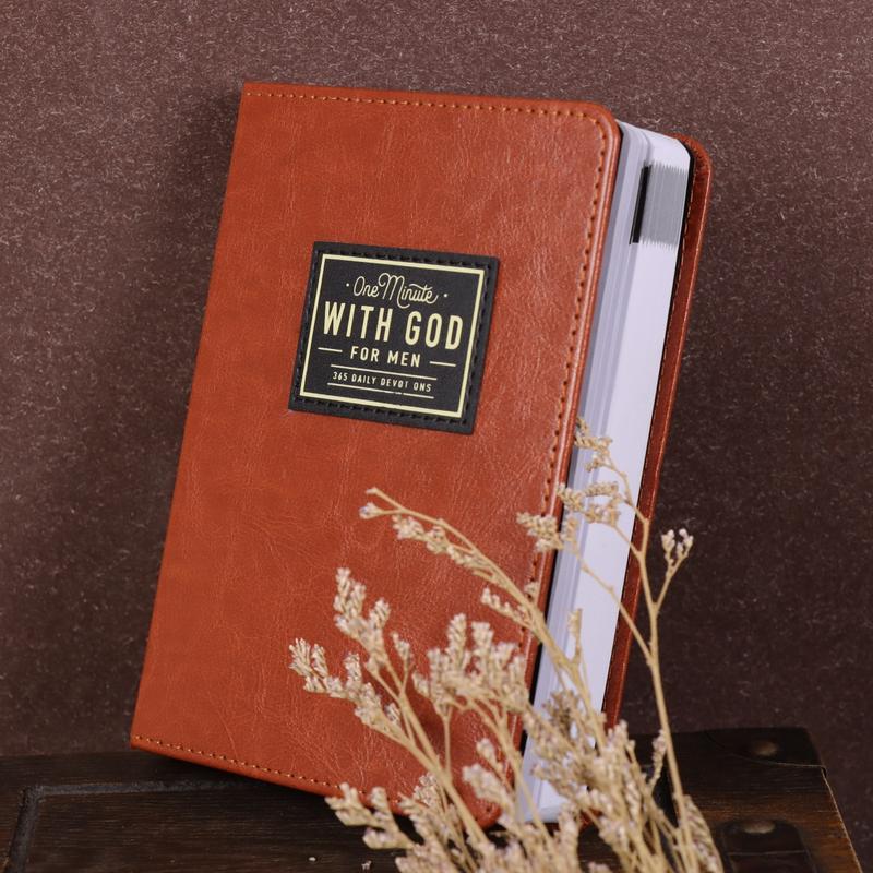 One Minute with God for Men – 365-Day Devotional Journal & Daily Reflections Book, Portable Christian Gift for Holidays & Birthdays