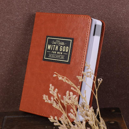 One Minute with God for Men – 365-Day Devotional Journal & Daily Reflections Book, Portable Christian Gift for Holidays & Birthdays